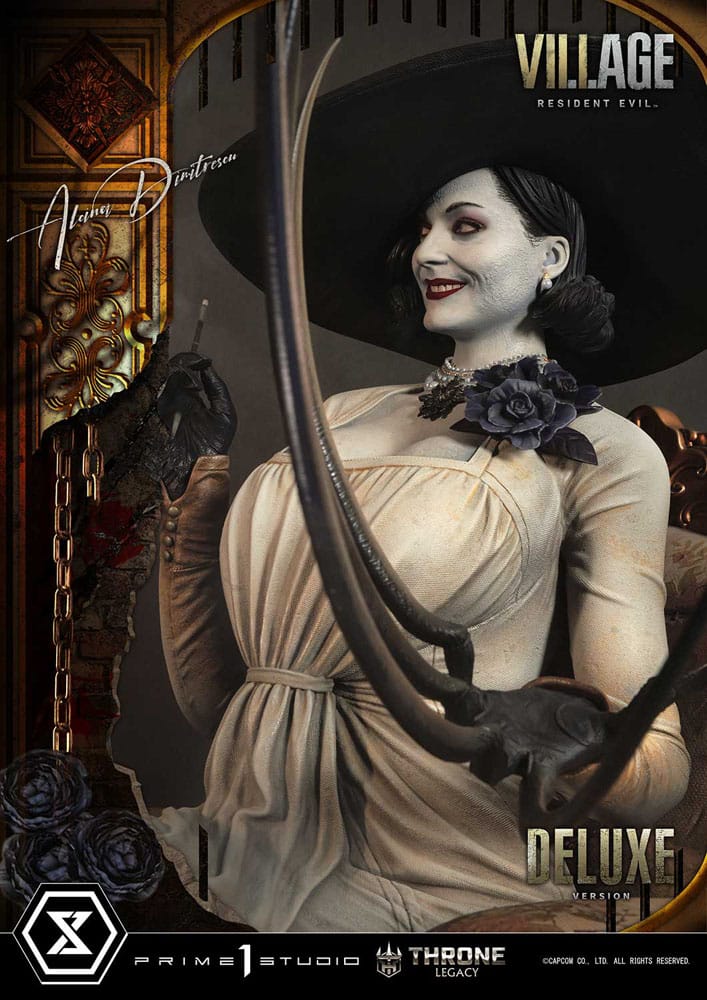 Resident Evil Village Throne Legacy Collection Statue 1/4 Alcina Dimitrescu Deluxe Version 66 cm