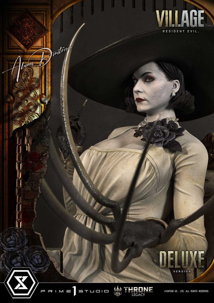 Resident Evil Village Throne Legacy Collection Statue 1/4 Alcina Dimitrescu Deluxe Version 66 cm