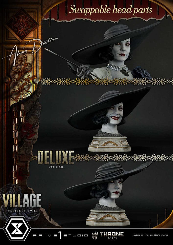 Resident Evil Village Throne Legacy Collection Statue 1/4 Alcina Dimitrescu Deluxe Version 66 cm