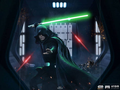 Star Wars The Mandalorian BDS Art Scale Statue 1/10 Luke Skywalker Combat Version 24 cm