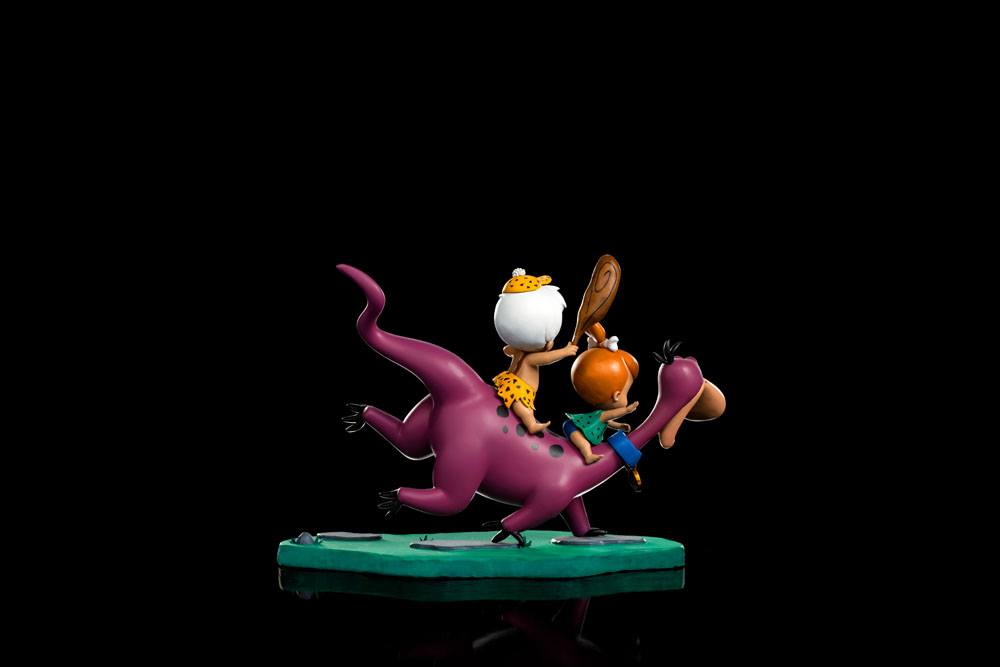 The Flintstones Art Scale Statue 1/10 Dino, Pebbles und Bamm-Bamm 13 cm