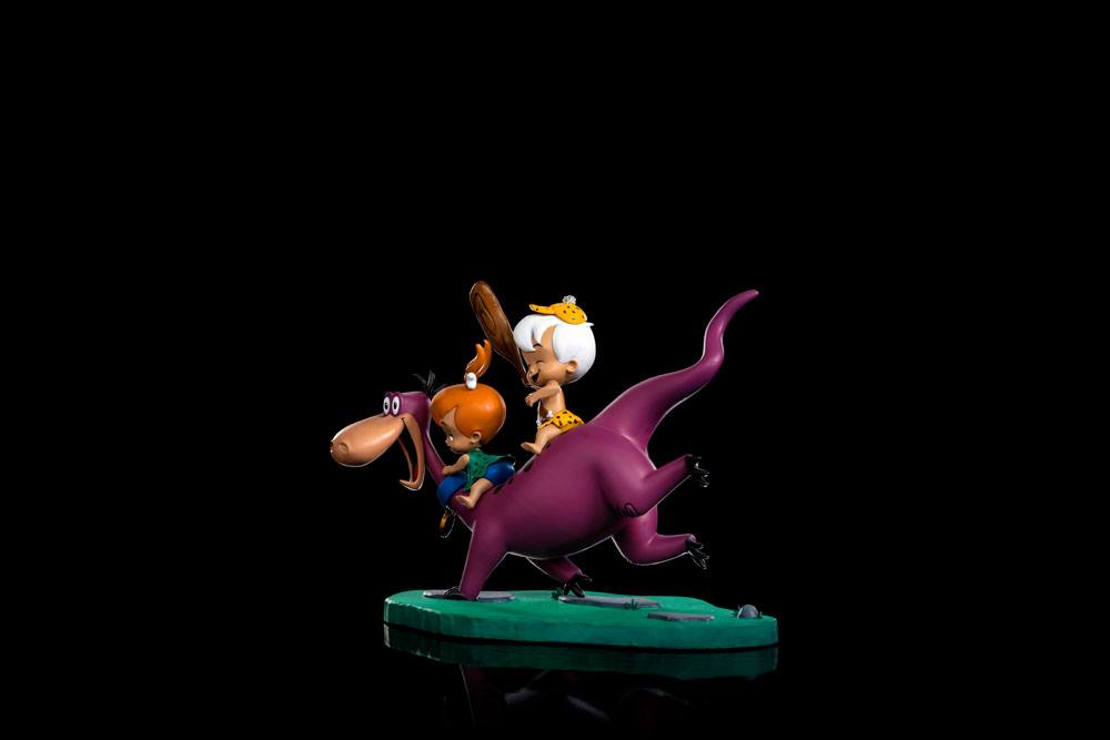 The Flintstones Art Scale Statue 1/10 Dino, Pebbles und Bamm-Bamm 13 cm