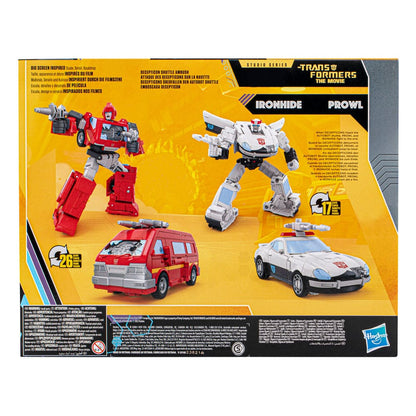 Die Transformers: The Movie Buzzworthy Bumblebee Studio Series Actionfiguren 2er-Pack 86-24BB Ironhide (Voyager-Klasse) &amp; 86-20BB Prowl (Deluxe-Klasse)