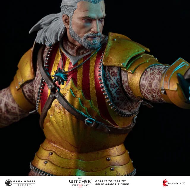 The Witcher 3 PVC Statue Geralt Toussaint Reliktrüstung 20 cm