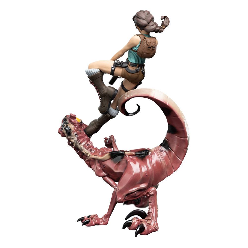 Tomb Raider Mini Epics Vinylfigur Lara Croft &amp; Raptor 24 cm