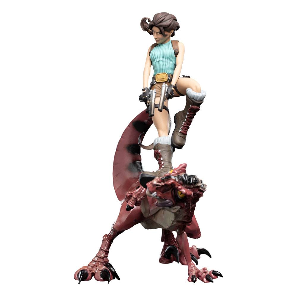Tomb Raider Mini Epics Vinylfigur Lara Croft &amp; Raptor 24 cm