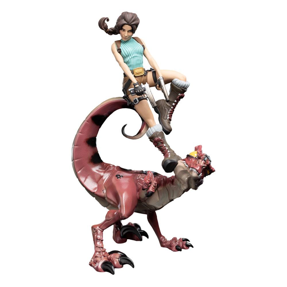 Tomb Raider Mini Epics Vinylfigur Lara Croft &amp; Raptor 24 cm