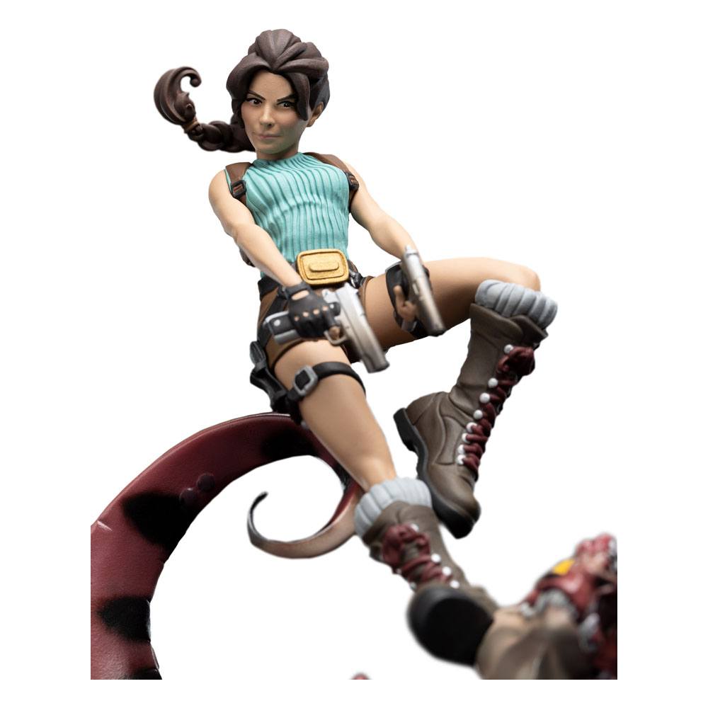 Tomb Raider Mini Epics Vinylfigur Lara Croft &amp; Raptor 24 cm