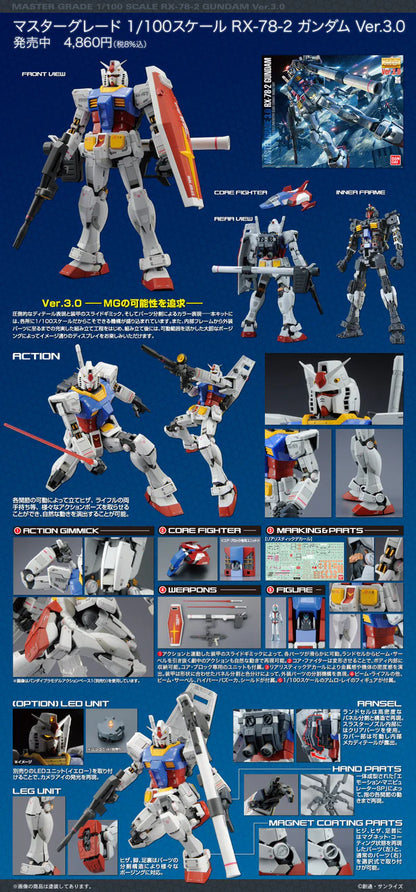 MG GUNDAM RX-78-2 VER 3.0 (1/100)