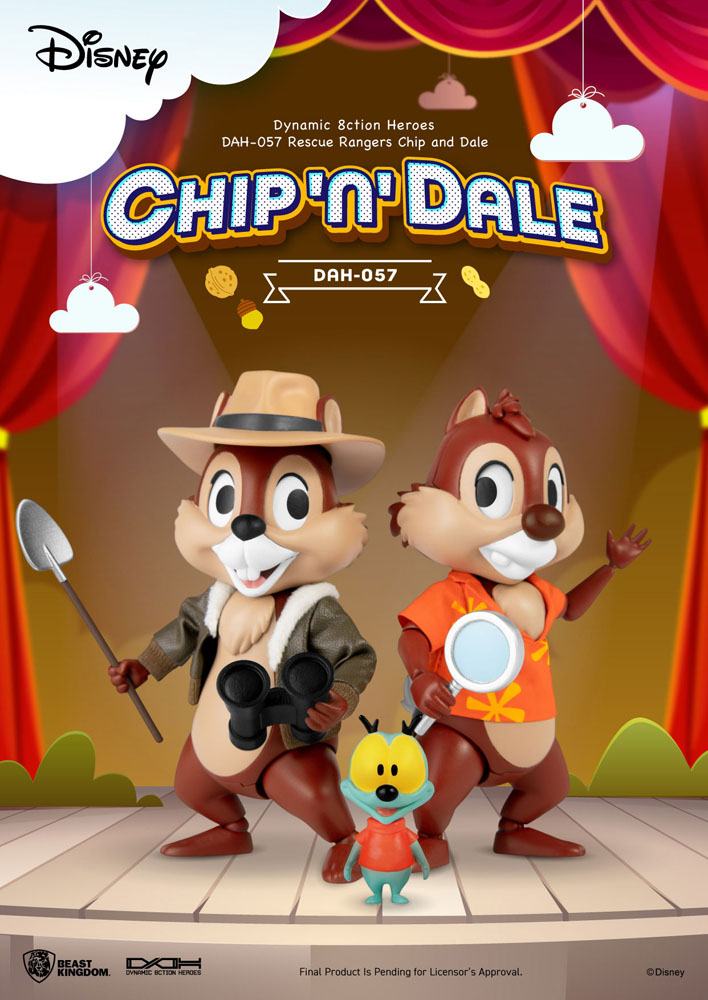 Chip 'n Dale: Rescue Rangers Dynamic 8ction Heroes Action Figures 1/9 Chip &amp; Dale 10 cm