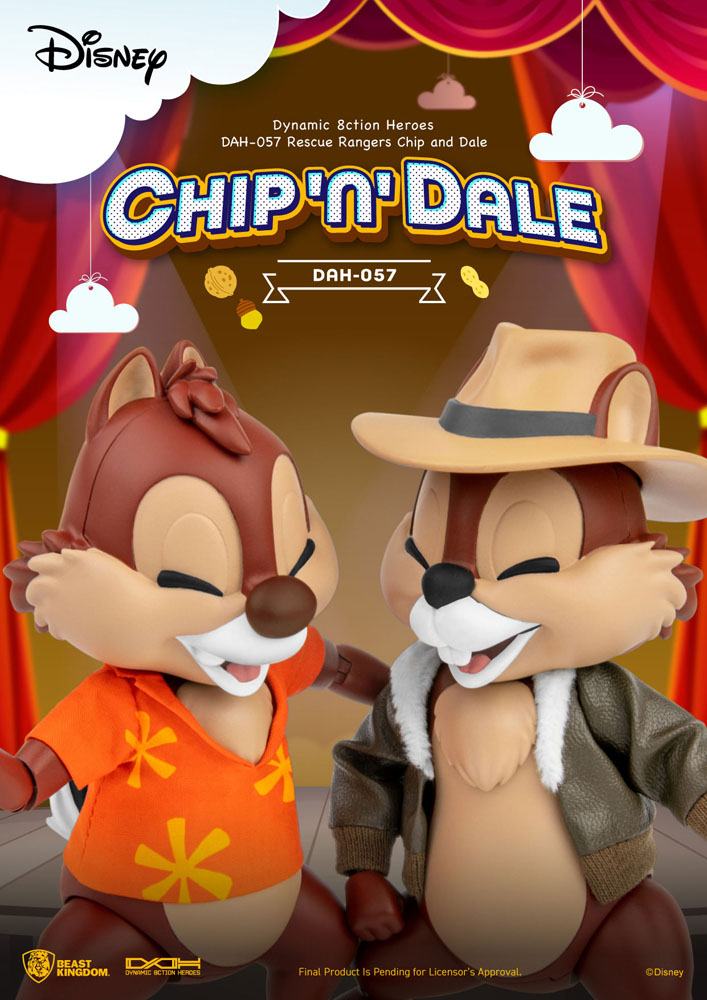 Chip 'n Dale: Rescue Rangers Dynamic 8ction Heroes Action Figures 1/9 Chip &amp; Dale 10 cm