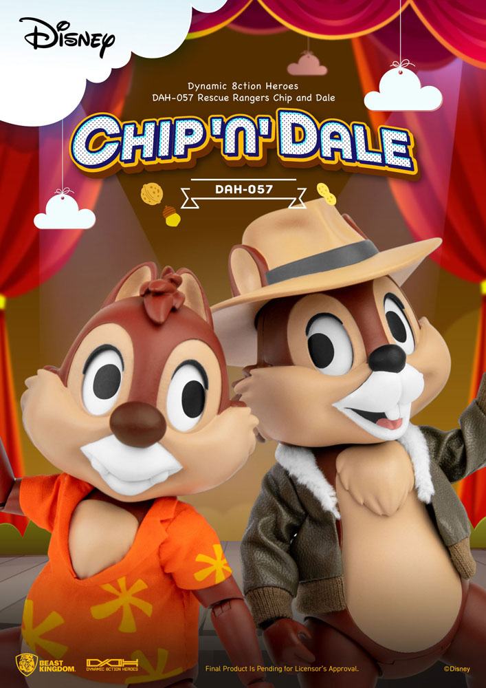 Chip 'n Dale: Rescue Rangers Dynamic 8ction Heroes Action Figures 1/9 Chip &amp; Dale 10 cm