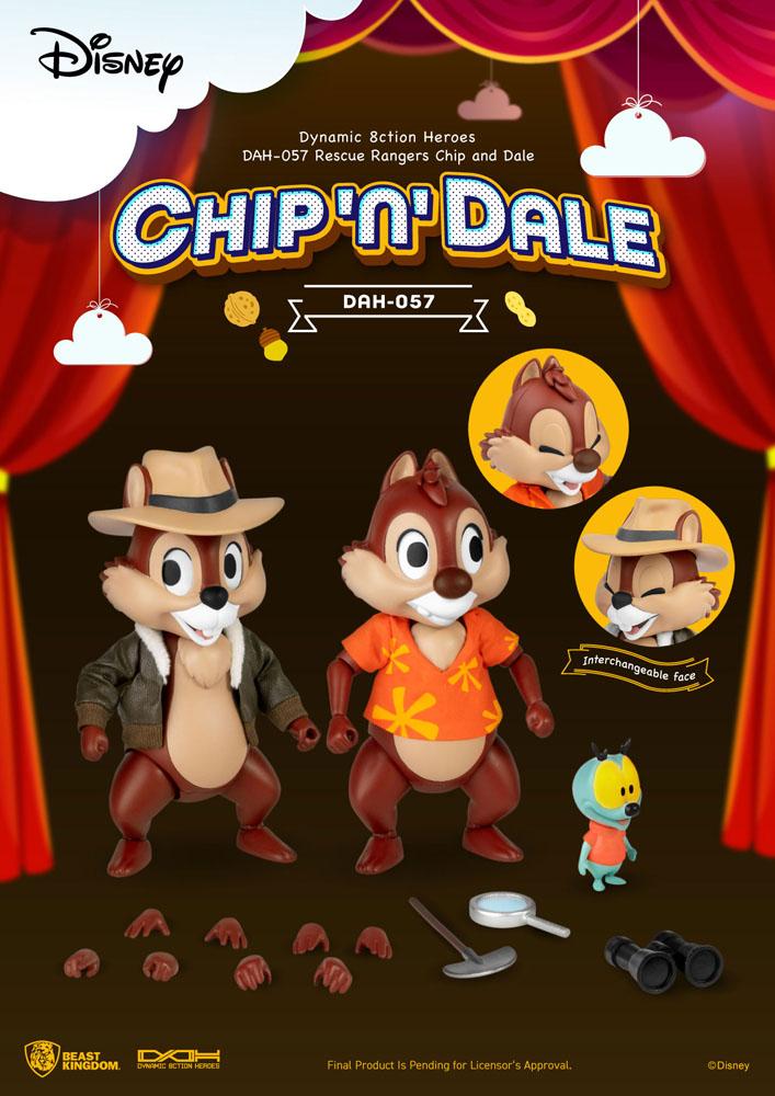 Chip 'n Dale: Rescue Rangers Dynamic 8ction Heroes Action Figures 1/9 Chip &amp; Dale 10 cm