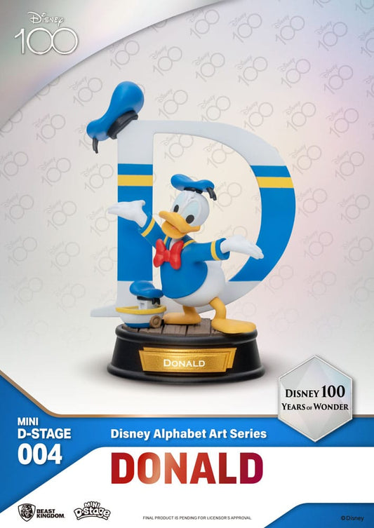 Disney Mini-Diorama-Bühnenstatuen im 6er-Pack „100 Years of Wonder“ – Disney-Alphabet-Kunst, 10 cm