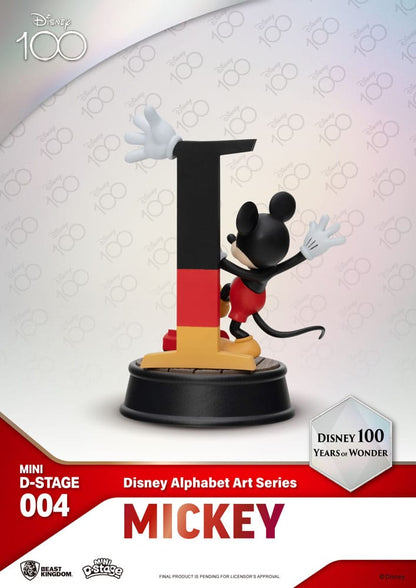 Disney Mini Diorama Stage Statues 6-pack 100 Years of Wonder - Disney Alphabet Art 10 cm