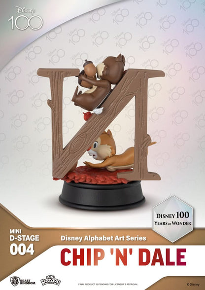 Disney Mini Diorama Stage Statues 6-pack 100 Years of Wonder - Disney Alphabet Art 10 cm