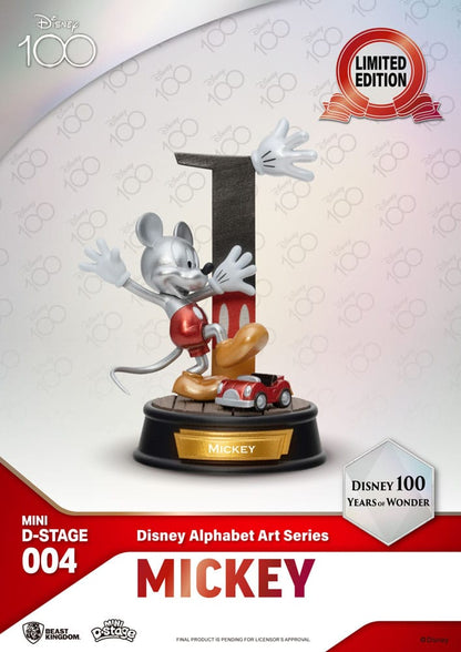 Disney Mini Diorama Stage Statues 6-pack 100 Years of Wonder - Disney Alphabet Art 10 cm