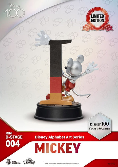 Disney Mini Diorama Stage Statues 6-pack 100 Years of Wonder - Disney Alphabet Art 10 cm