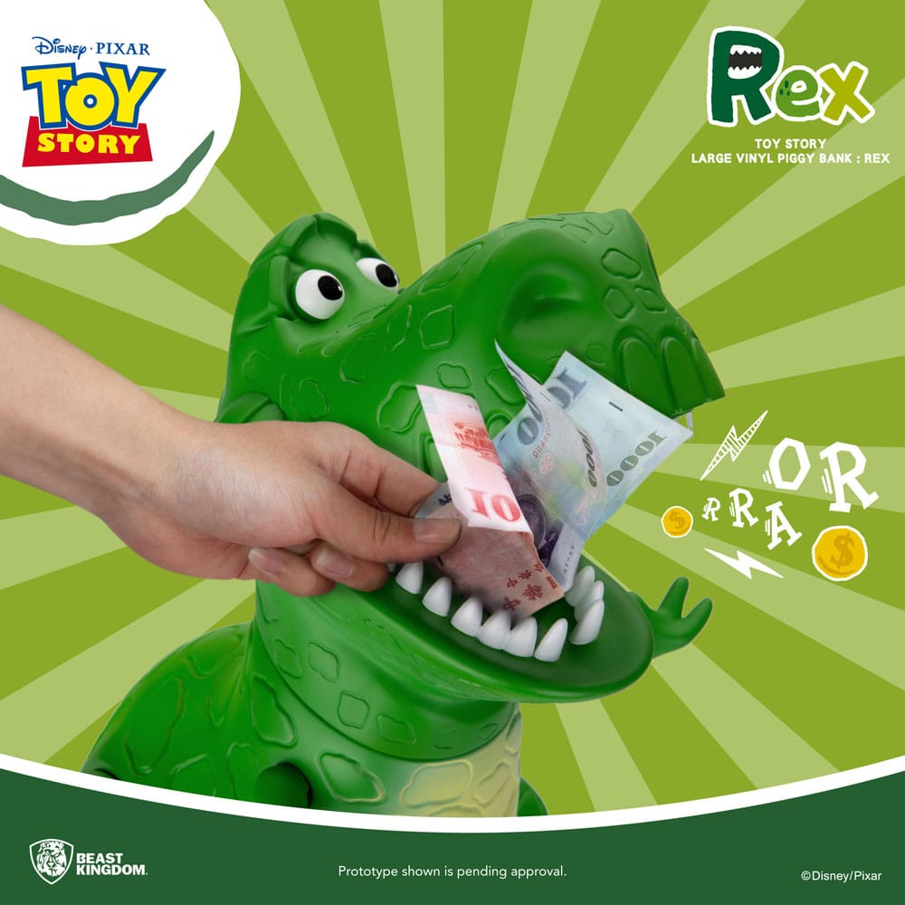 Toy Story Sparschwein aus Vinyl Rex 46 cm