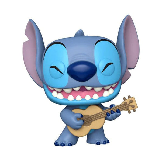 Lilo &amp; Stitch Super Sized Jumbo POP! Games Vinyl Figure Stitch w/Uke 25 cm