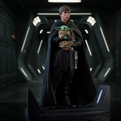 Star Wars: The Mandalorian Premier Collection 1/7 Luke Skywalker &amp; Grogu 25 cm