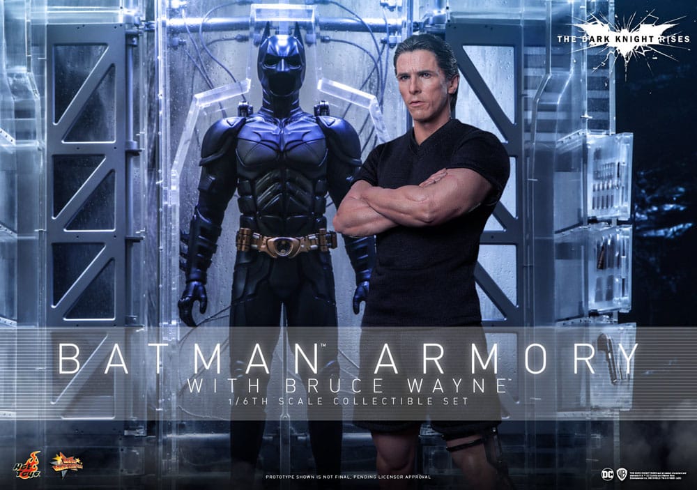 The Dark Knight Rises Movie Masterpiece Actionfiguren &amp; Diorama 1/6 Batman Armory mit Bruce Wayne 30 cm