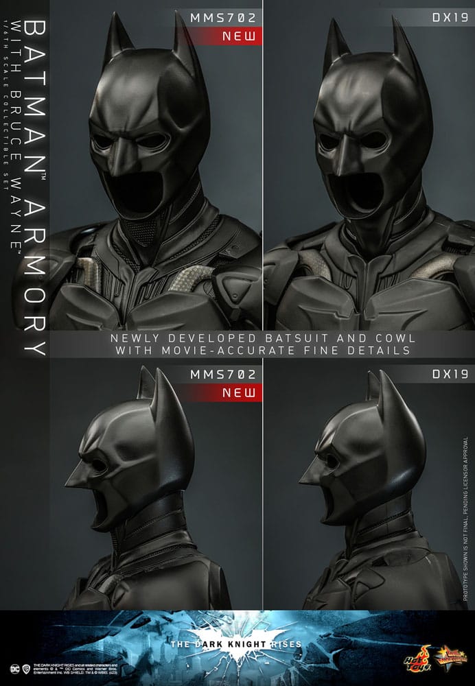 The Dark Knight Rises Movie Masterpiece Actionfiguren &amp; Diorama 1/6 Batman Armory mit Bruce Wayne 30 cm