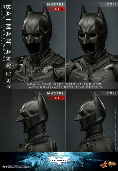 The Dark Knight Rises Movie Masterpiece Action Figures & Diorama 1/6 Batman Armory with Bruce Wayne 30 cm