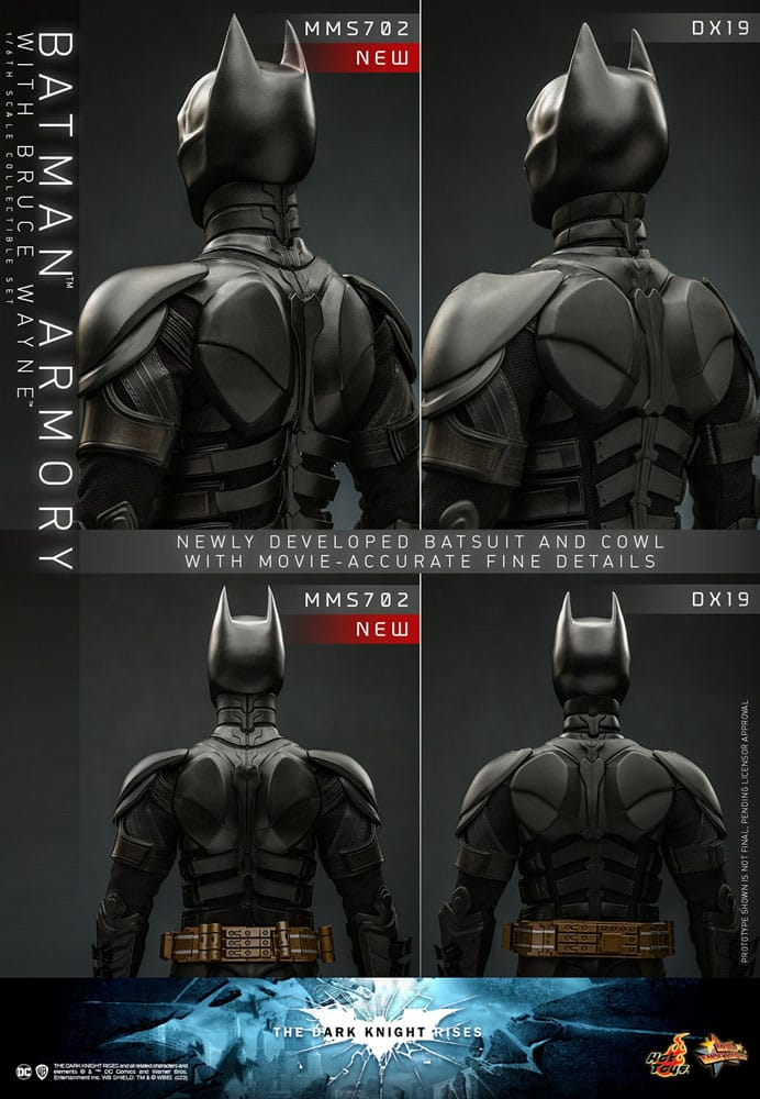 The Dark Knight Rises Movie Masterpiece Actionfiguren &amp; Diorama 1/6 Batman Armory mit Bruce Wayne 30 cm
