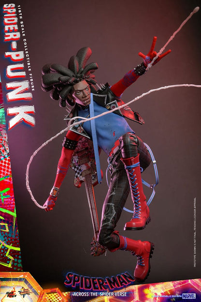 Spider-Man: Across the Spider-Verse Movie Masterpiece Actionfigur 1/6 Spider-Punk 32 cm