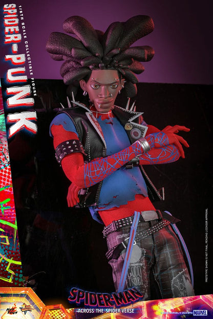 Spider-Man: Across the Spider-Verse Movie Masterpiece Actionfigur 1/6 Spider-Punk 32 cm