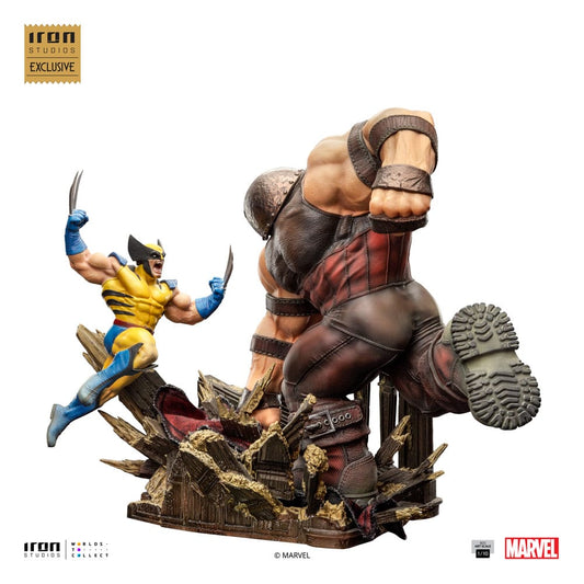 Marvel BDS Art Scale Statue 1/10 Wolverine vs Juggernaut Hero EU Exklusiv 30 cm