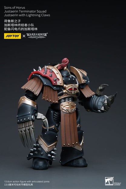 Warhammer The Horus Heresy Actionfigur 1/18 Sons of Horus Justaerin Terminator Squad Justaerin mit Lightning Claws 12 cm