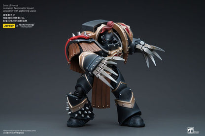 Warhammer The Horus Heresy Actionfigur 1/18 Sons of Horus Justaerin Terminator Squad Justaerin mit Lightning Claws 12 cm