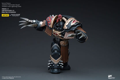 Warhammer The Horus Heresy Actionfigur 1/18 Sons of Horus Justaerin Terminator Squad Justaerin mit Lightning Claws 12 cm