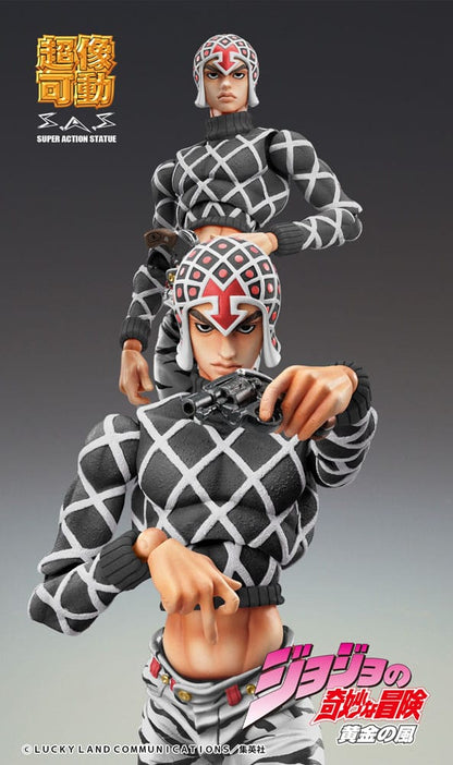 JoJo's Bizarre Adventure Part5 Super Action Action Figure Chozokado (Guido Mista &amp; SP Ver. Black) 15 cm