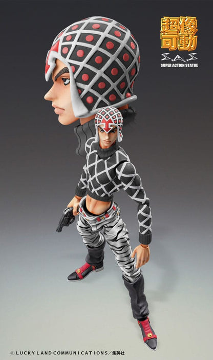 JoJo's Bizarre Adventure Part5 Super Action Action Figure Chozokado (Guido Mista &amp; SP Ver. Black) 15 cm
