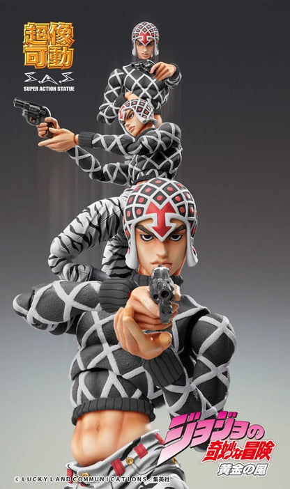 JoJo's Bizarre Adventure Part5 Super Action Action Figure Chozokado (Guido Mista &amp; SP Ver. Black) 15 cm
