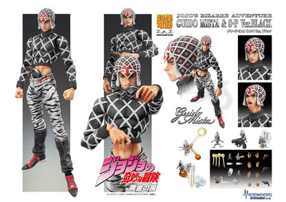 JoJo's Bizarre Adventure Part5 Super Action Action Figure Chozokado (Guido Mista &amp; SP Ver. Black) 15 cm