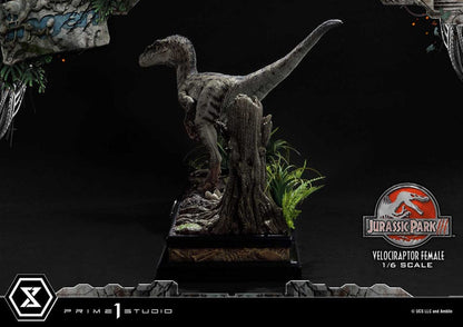 Jurassic Park III Legacy Museum Collection Statue 1/6 Velociraptor Female Bonus Version 44 cm