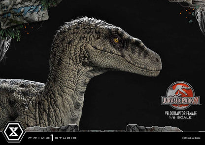 Jurassic Park III Legacy Museum Collection Statue 1/6 Velociraptor Female Bonus Version 44 cm