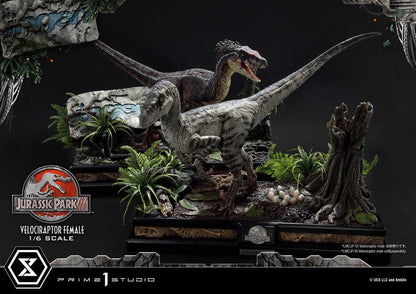 Jurassic Park III Legacy Museum Collection Statue 1/6 Velociraptor Female Bonus Version 44 cm