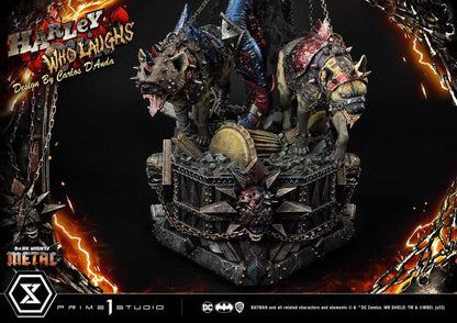 Dark Nights: Metal Museum Masterline Series Statue 1/3 Harley Quinn Who Laughs Concept Design by Caelos D`anda Deluxe Bonus Version 78 cm