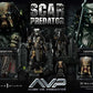 The Alien Vs. Predator Museum Masterline Series Statue 1/3 Scar Predator Deluxe Bonus Version 93 cm 