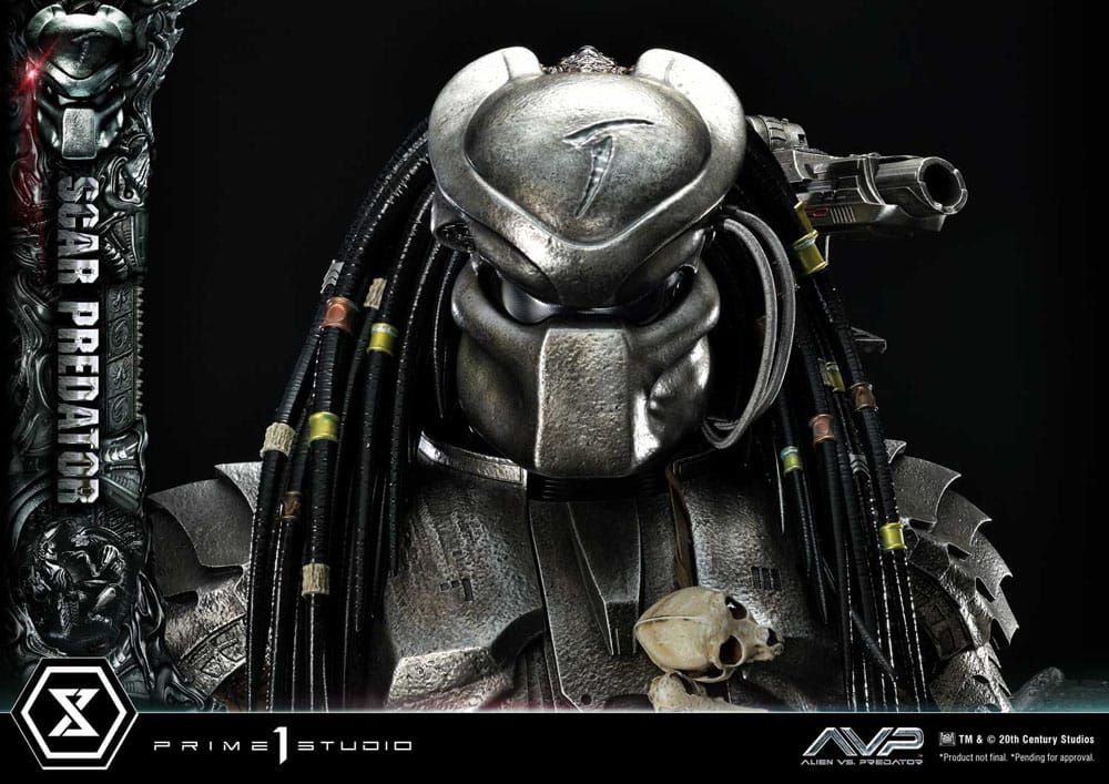 The Alien Vs. Predator Museum Masterline Series Statue 1/3 Scar Predator Deluxe Bonus Version 93 cm 
