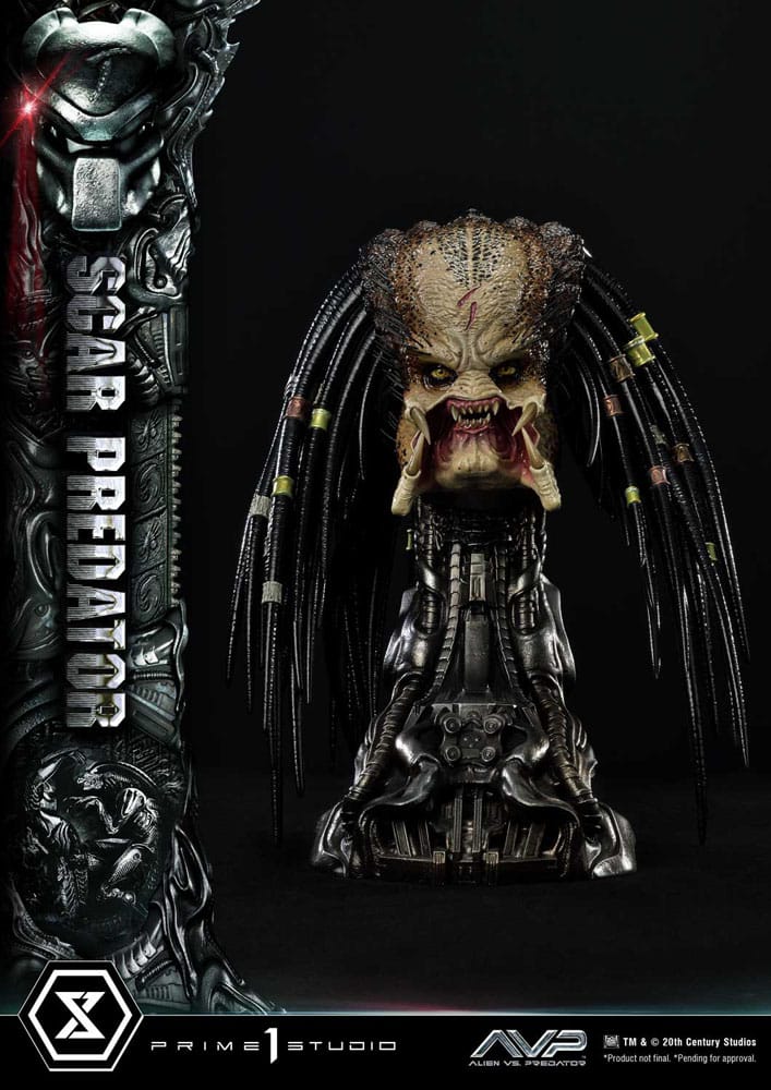 The Alien Vs. Predator Museum Masterline Series Statue 1/3 Scar Predator Deluxe Bonus Version 93 cm 