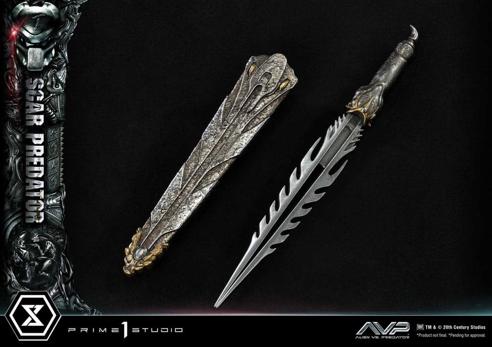 The Alien Vs. Predator Museum Masterline Series Statue 1/3 Scar Predator Deluxe Bonus Version 93 cm 
