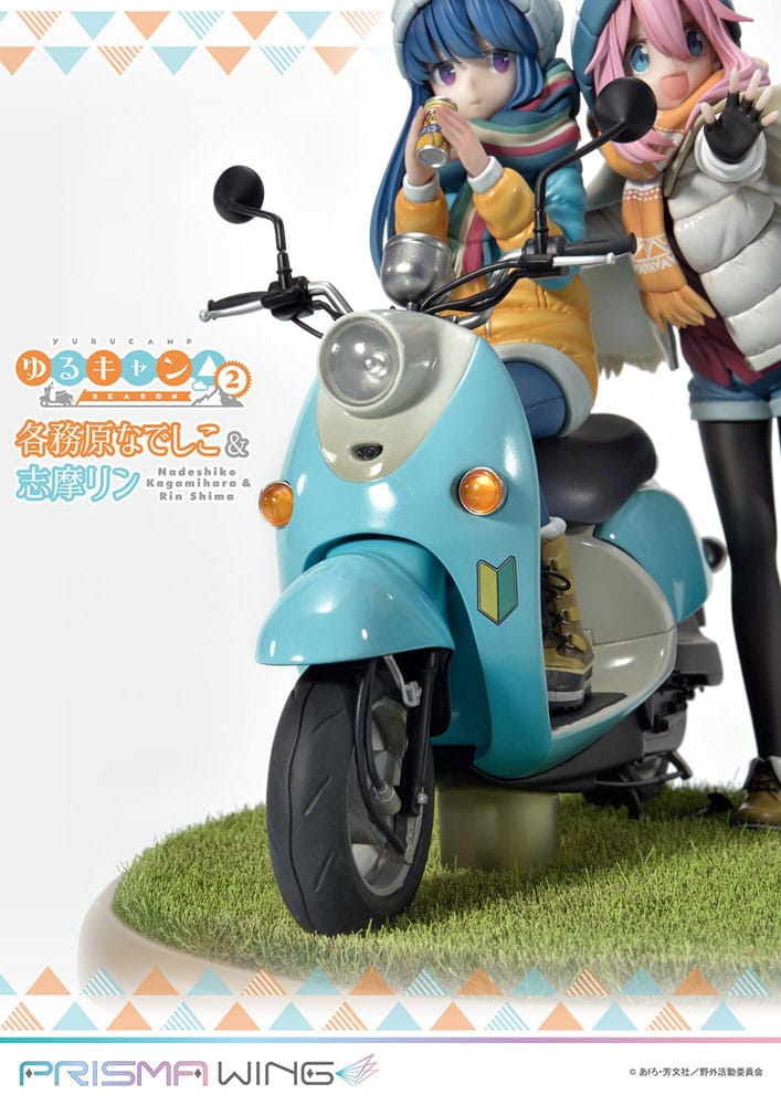 Laid-Back Camp Prisma Wing PVC Statue 1/7 Nadeshiko Kagamihara &amp; Rin Shima 24 cm