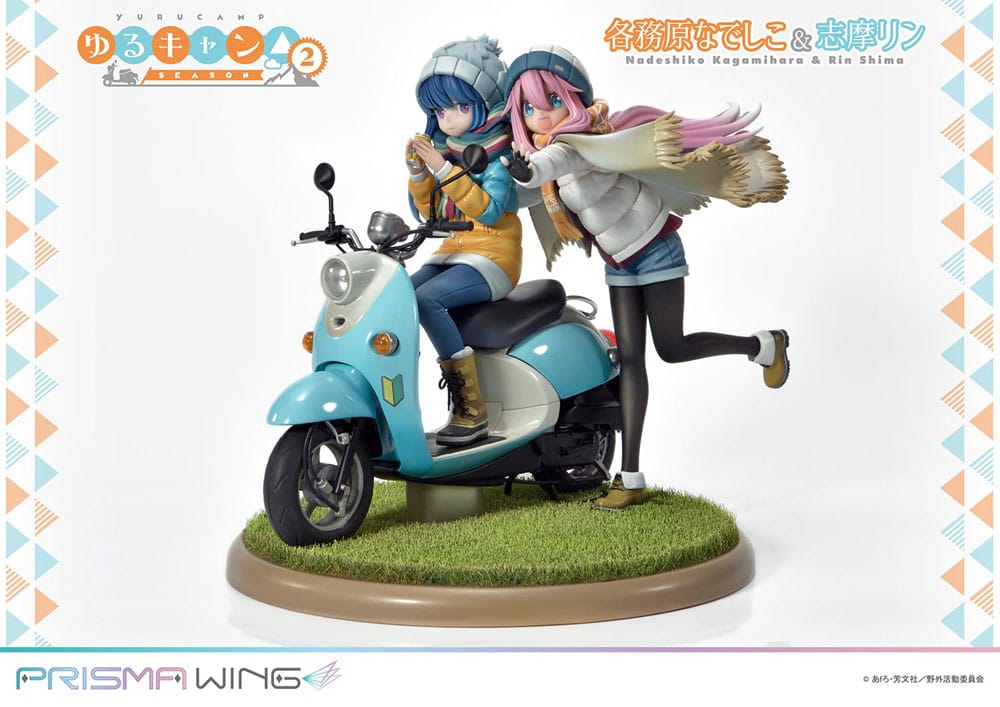 Laid-Back Camp Prisma Wing PVC Statue 1/7 Nadeshiko Kagamihara &amp; Rin Shima 24 cm