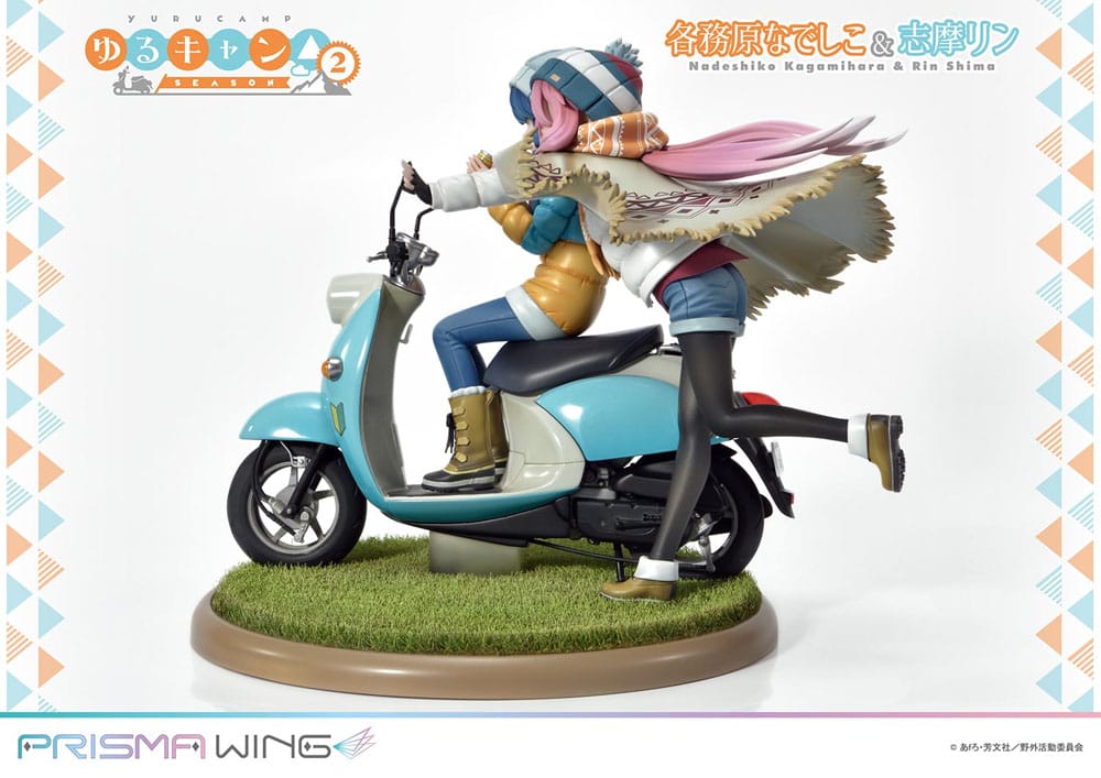 Laid-Back Camp Prisma Wing PVC Statue 1/7 Nadeshiko Kagamihara &amp; Rin Shima 24 cm